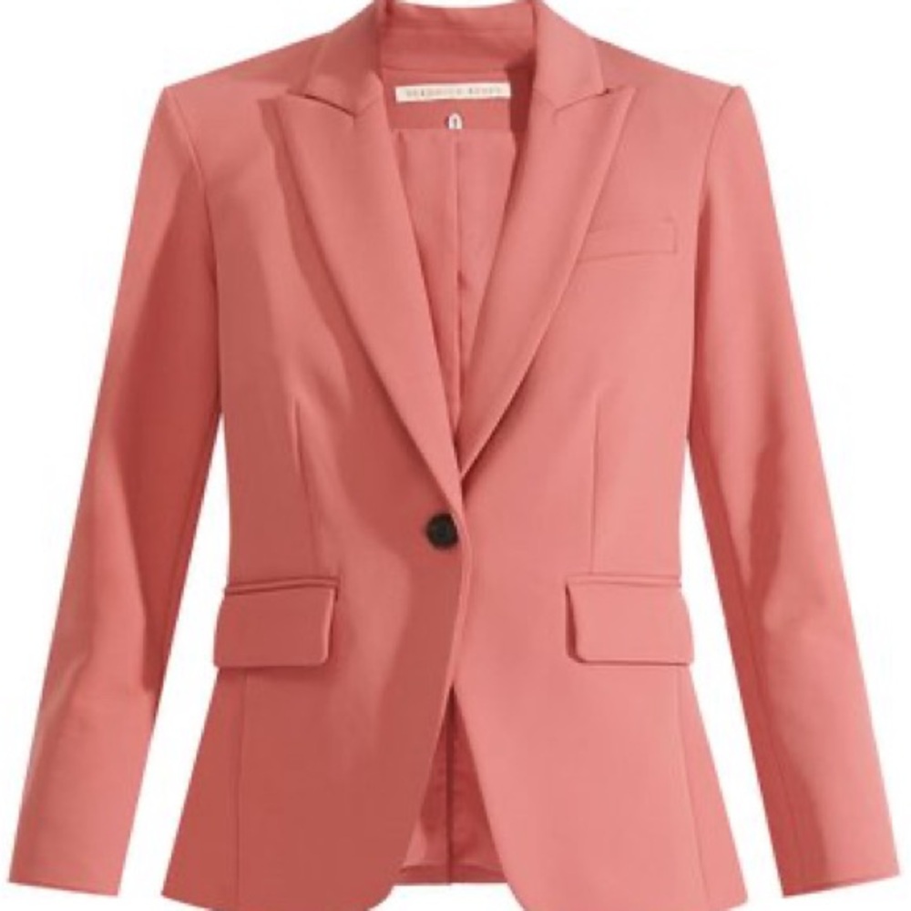 Veronica Beard Cutaway Dickey Jacket, Mauve size 2